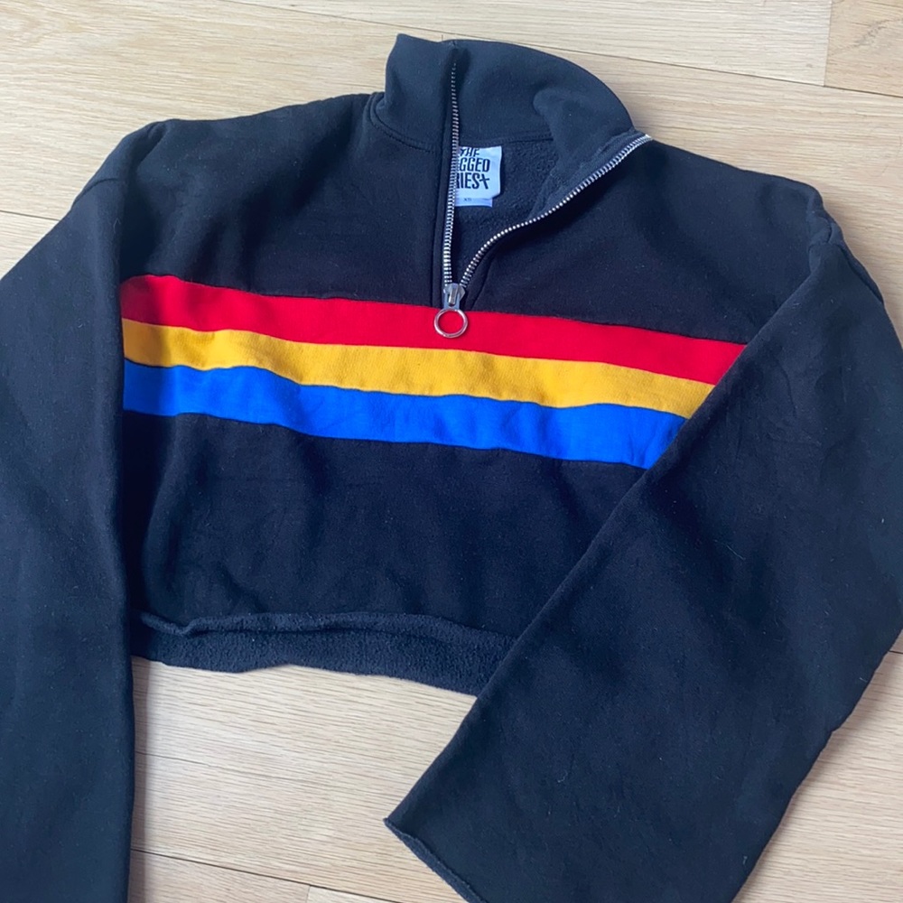 The Ragged Priest Cropped Black Sweater